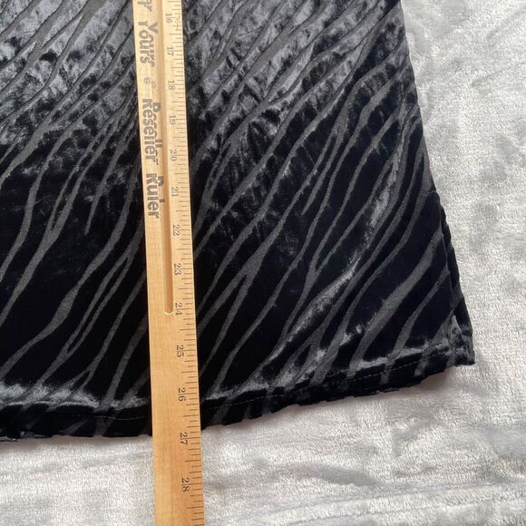 Lord & Taylor Top Womens 1X Velvet Zebra Print Semi-Sheer Vintage Made in USA - Picture 7 of 12